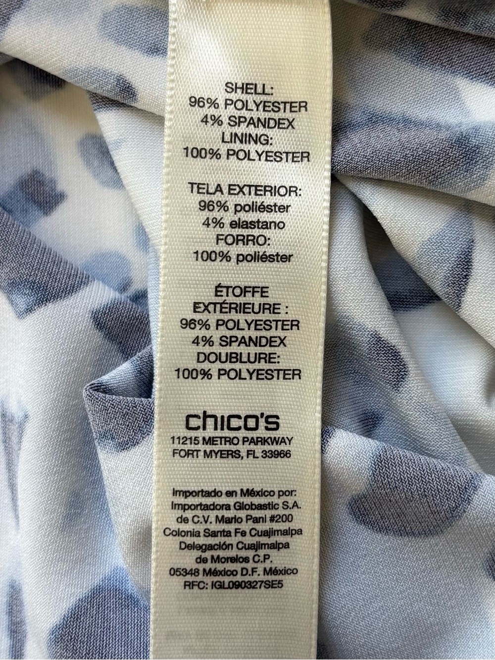 Chico’s Blue White Geometric Halter Maxi Dress Resort Vacation Boho 2/ Large - Picture 8 of 13